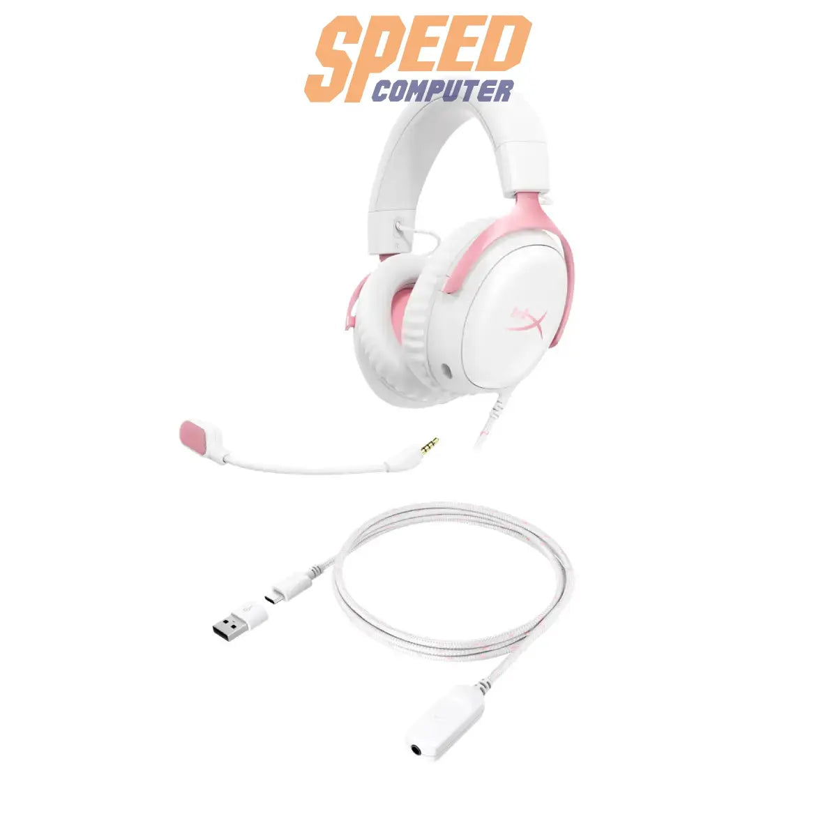 หูฟัง HyperX Gaming Headset Cloud III 9W1Q4AA สีชมพูSpeedCom