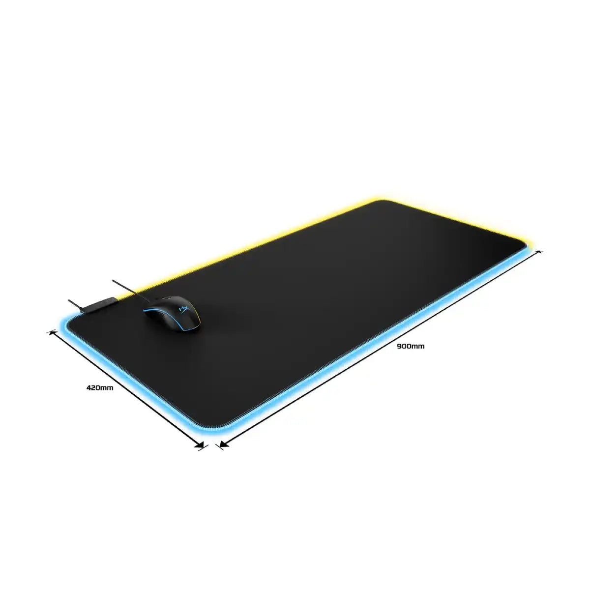 แผ่นรองเมาส์ HyperX Gaming Pulsefire Mat Cloth Rgb สีดำSpeedCom