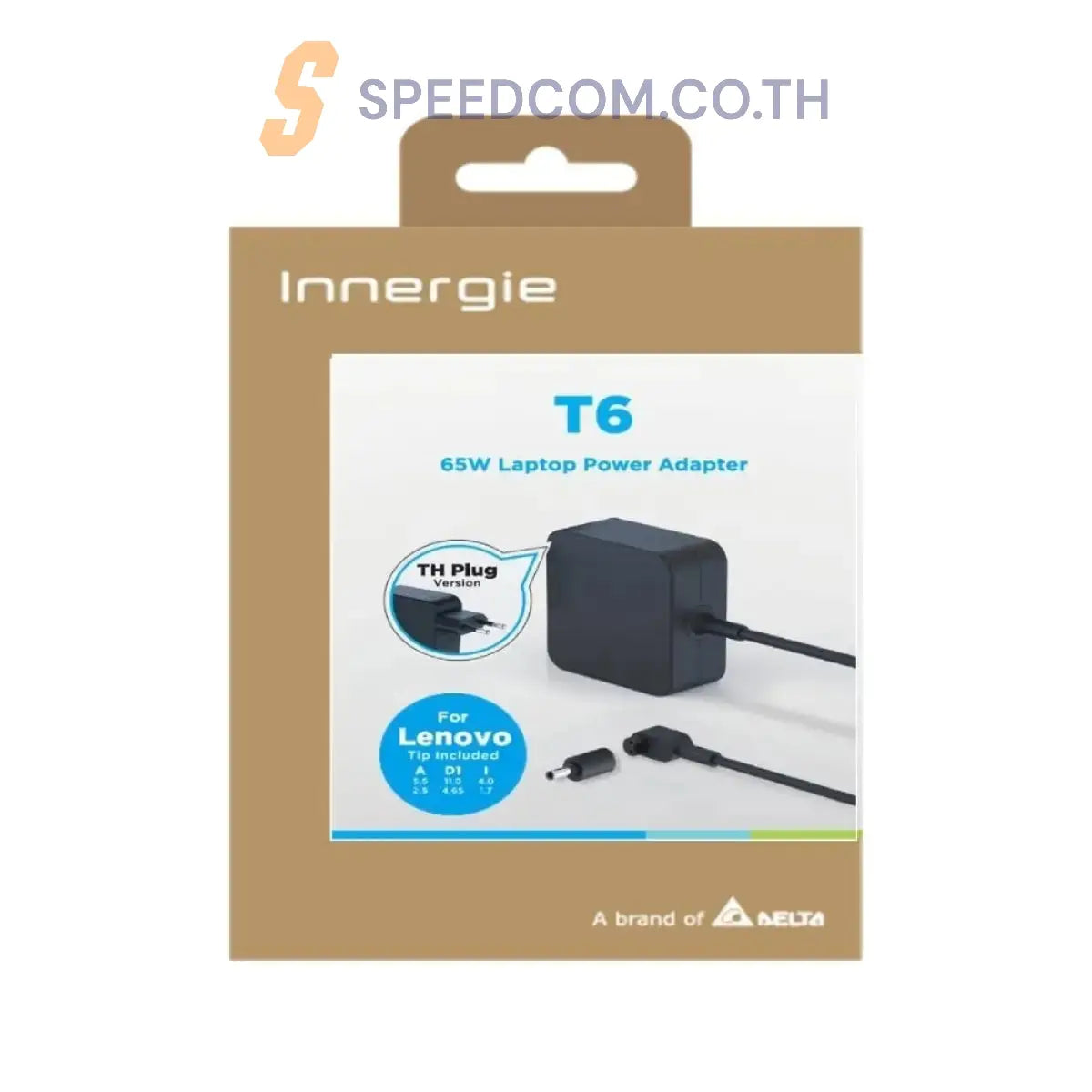 หัวชาร์จ INNERGIE T6 ING-ADP-65DW-LZUC 65W FOR Lenovo - SpeedCom