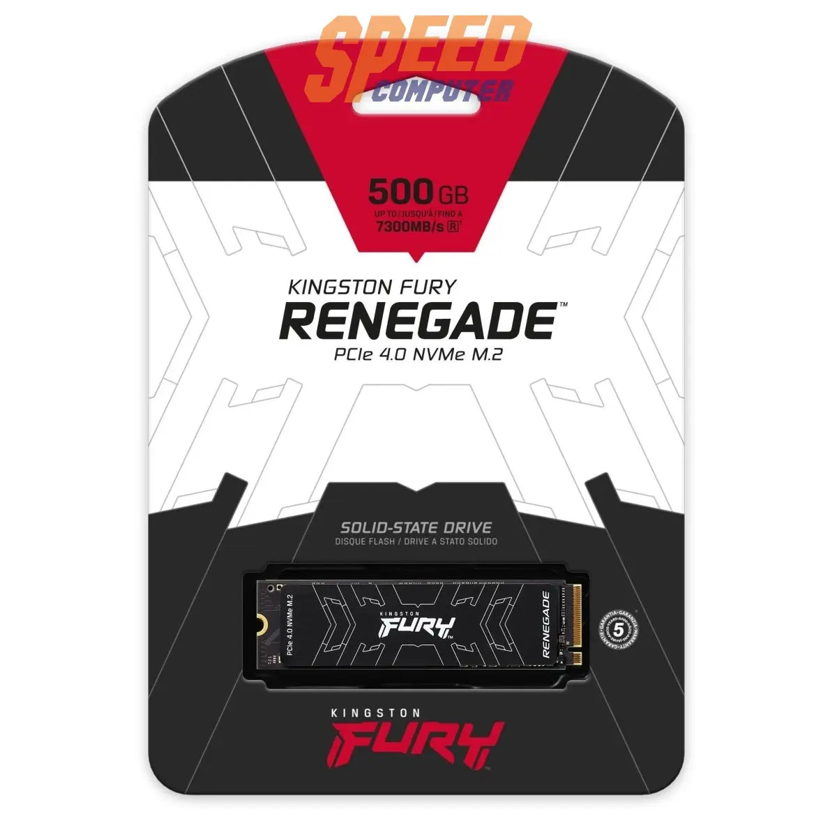 เอสเอสดี Kingston FURY RENAGADE 500GB PCIe 4x4/NVMe M.2 2280 SFYRS/500G - SpeedCom