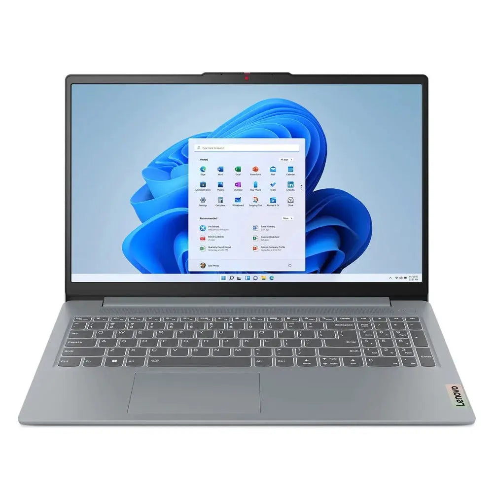 โน๊ตบุ๊ค LENOVO IPS3 15AMN8 82XQ00C1TA Ryzen 3 7320U สีเทา (Arctic Grey) - SpeedCom