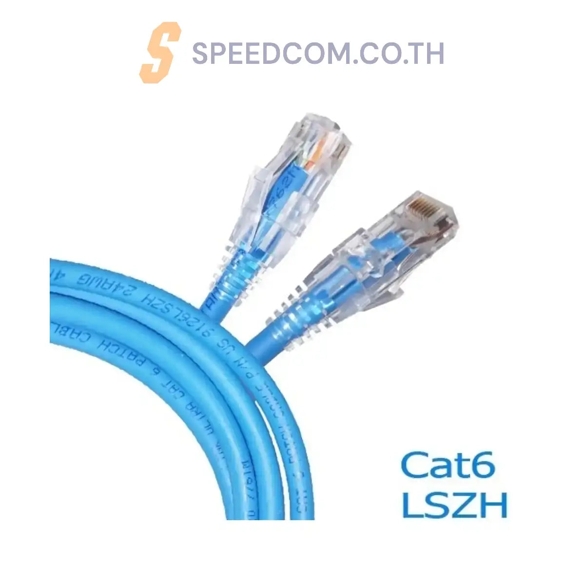 สายแลน LINK US-5101LZ-4 LSZH RJ45 Patch Cord Cat6 UTP สีฟ้า