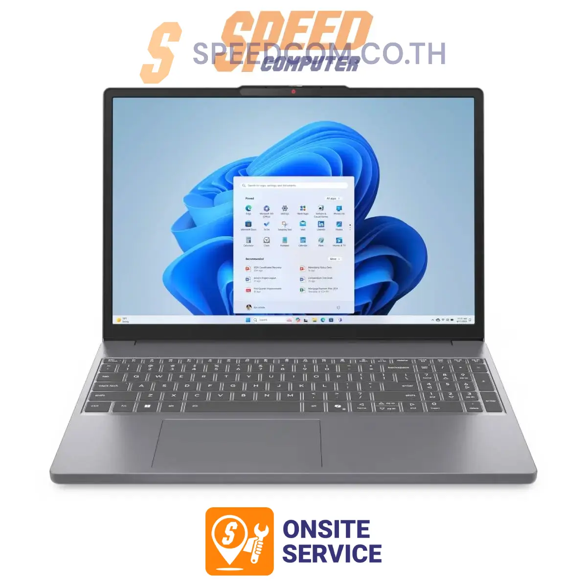 โน๊ตบุ๊ค Lenovo IdeaPad Slim 15IRH10-83K100DCTA i5 Gen13 สีเทา (Luna Grey)SpeedCom