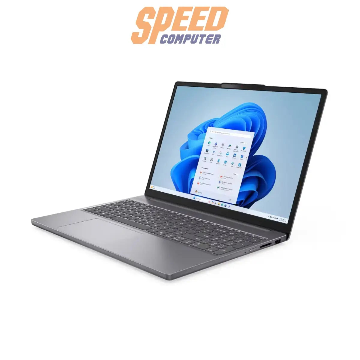 โน๊ตบุ๊ค Lenovo IdeaPad Slim 3 รุ่น 15IRH10-83K100D8TA ชิป i7 Gen 13 สีเทา Luna Grey ดีไซน์บางเบา