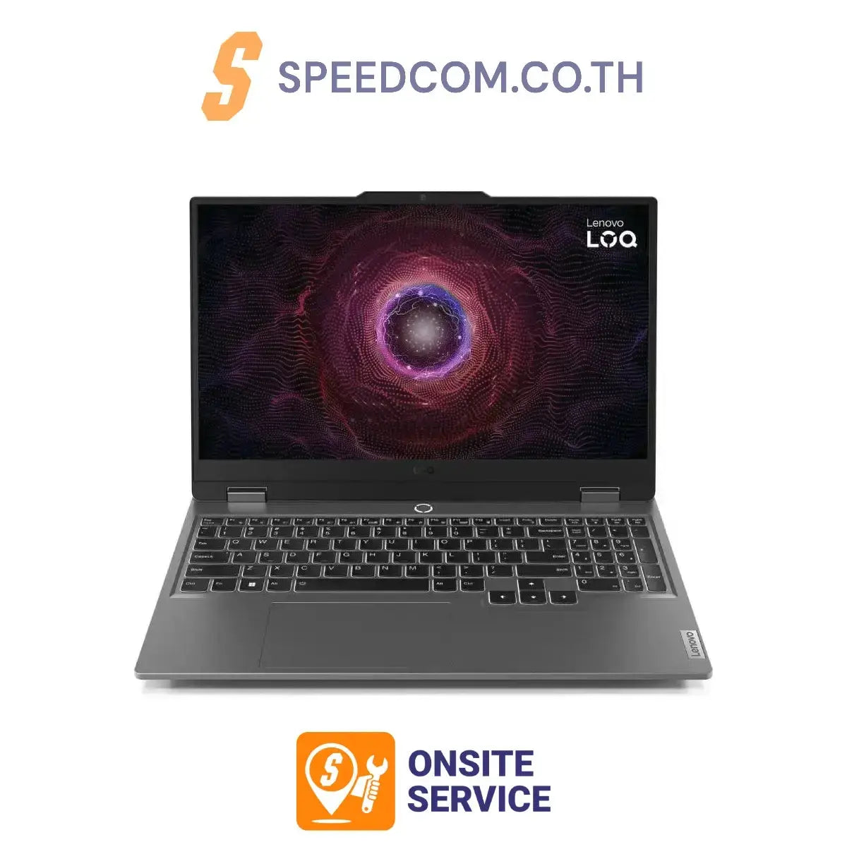 โน๊ตบุ๊ค Lenovo LOQ 15ARP9-83JC003MTA Ryzen5 สีเทา (Luna Gray)SpeedCom