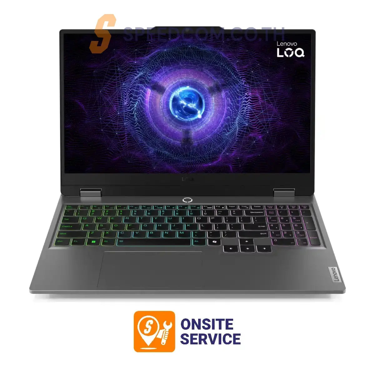 โน๊ตบุ๊ค Lenovo LOQ 15IRX9-83DV019YTA i7 Gen13 สีเทา (Luna Grey)