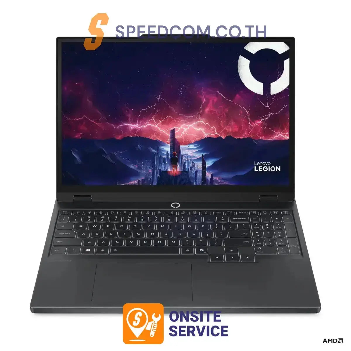 โน๊ตบุ๊ค Lenovo Legion 5 15AHP10-83M0000NTA Ryzen 7 สีดำ (Eclipse Black)SpeedCom