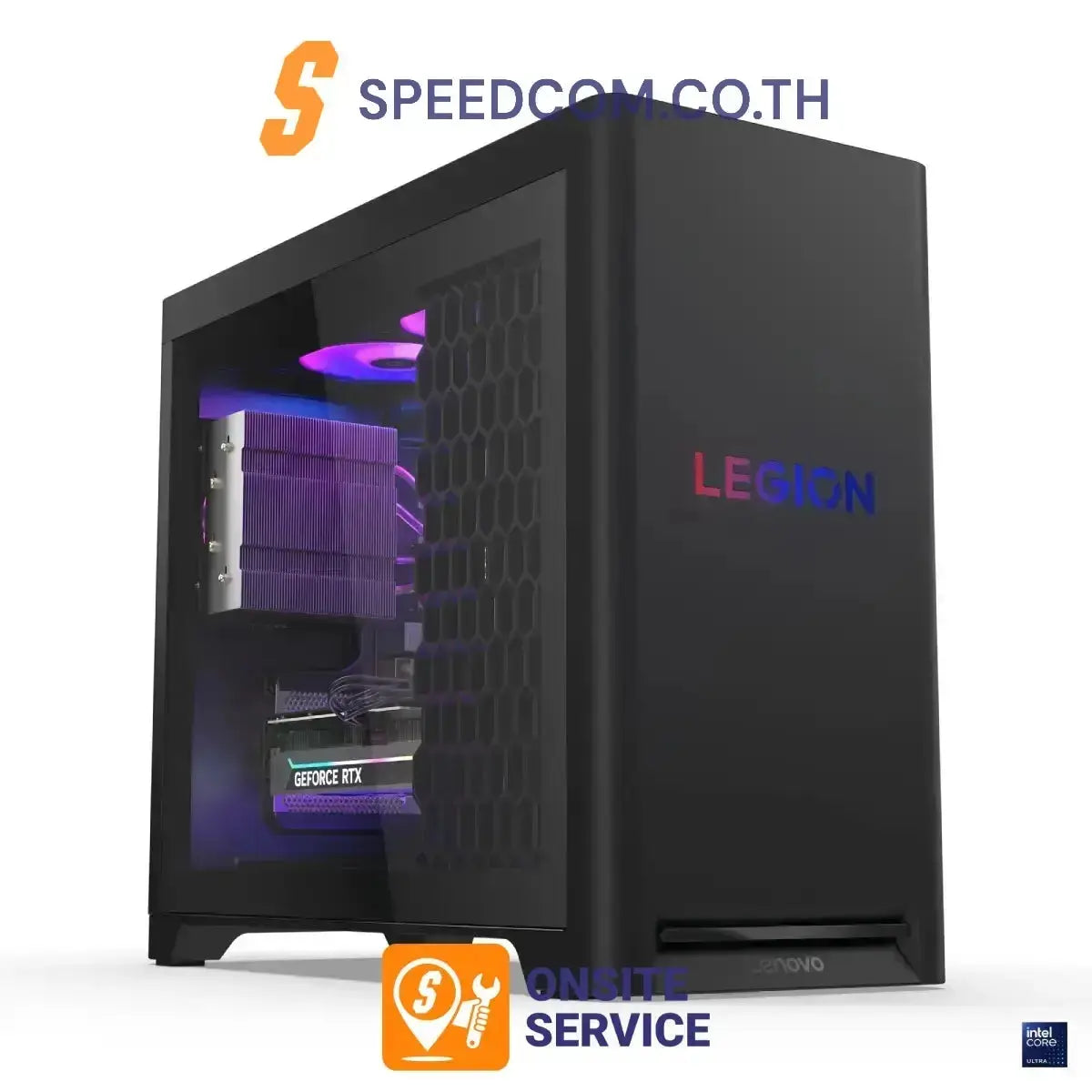 คอมพิวเตอร์เกมส์มิ่ง Lenovo Legion T5 30IAS10-90YA0005TL Ultra 5 สีดำ (Eclipse Black)SpeedCom