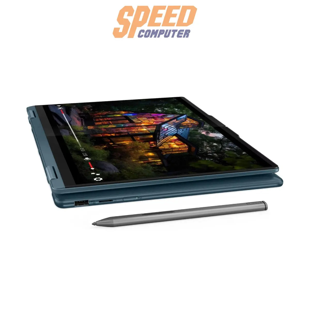 โน๊ตบุ๊ค Lenovo Yoga 7 14IML9-83DJ001MTA Ultra5 สีน้ำเงิน (Tidal Teal) - SpeedCom