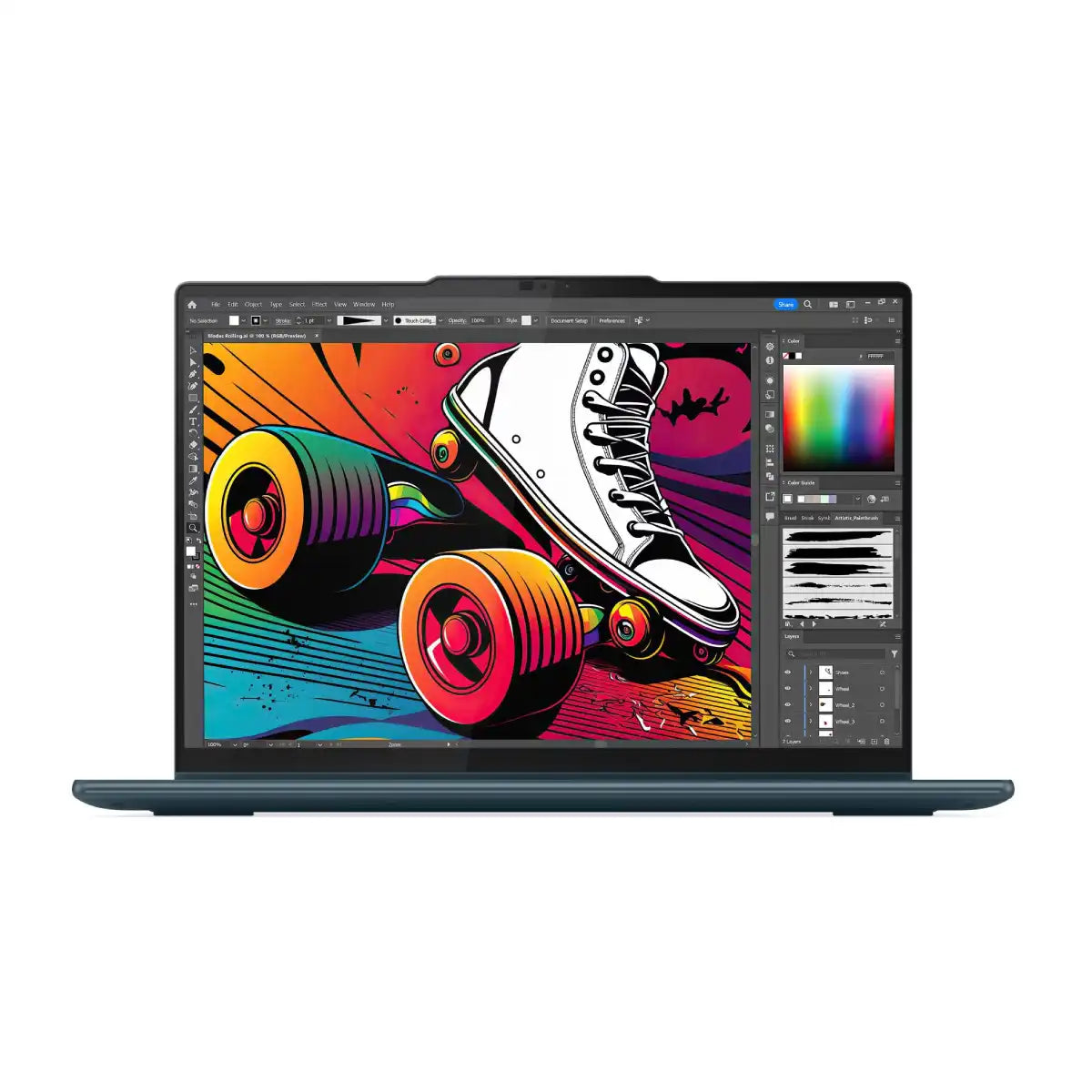 โน๊ตบุ๊ค Lenovo Yoga 7 14IML9-83DJ001MTA Ultra5 สีน้ำเงิน (Tidal Teal)SpeedCom