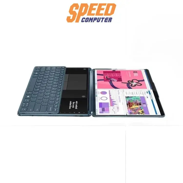 โน๊ตบุ๊ค Lenovo Yoga Book 9 13IMU9 83FF001TTA Ultra 7 สีน้ำเงิน (Tidal Teal) - SpeedCom