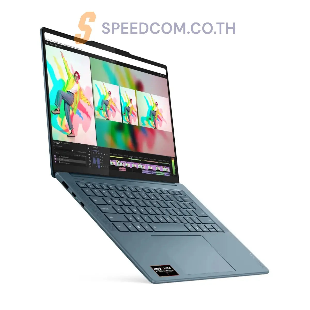 โน๊ตบุ๊ค Lenovo Yoga Pro 7 14AKP10 83KG0004TA Ryzen AI 7 สีน้ำเงิน (Tidal Teal) - SpeedCom