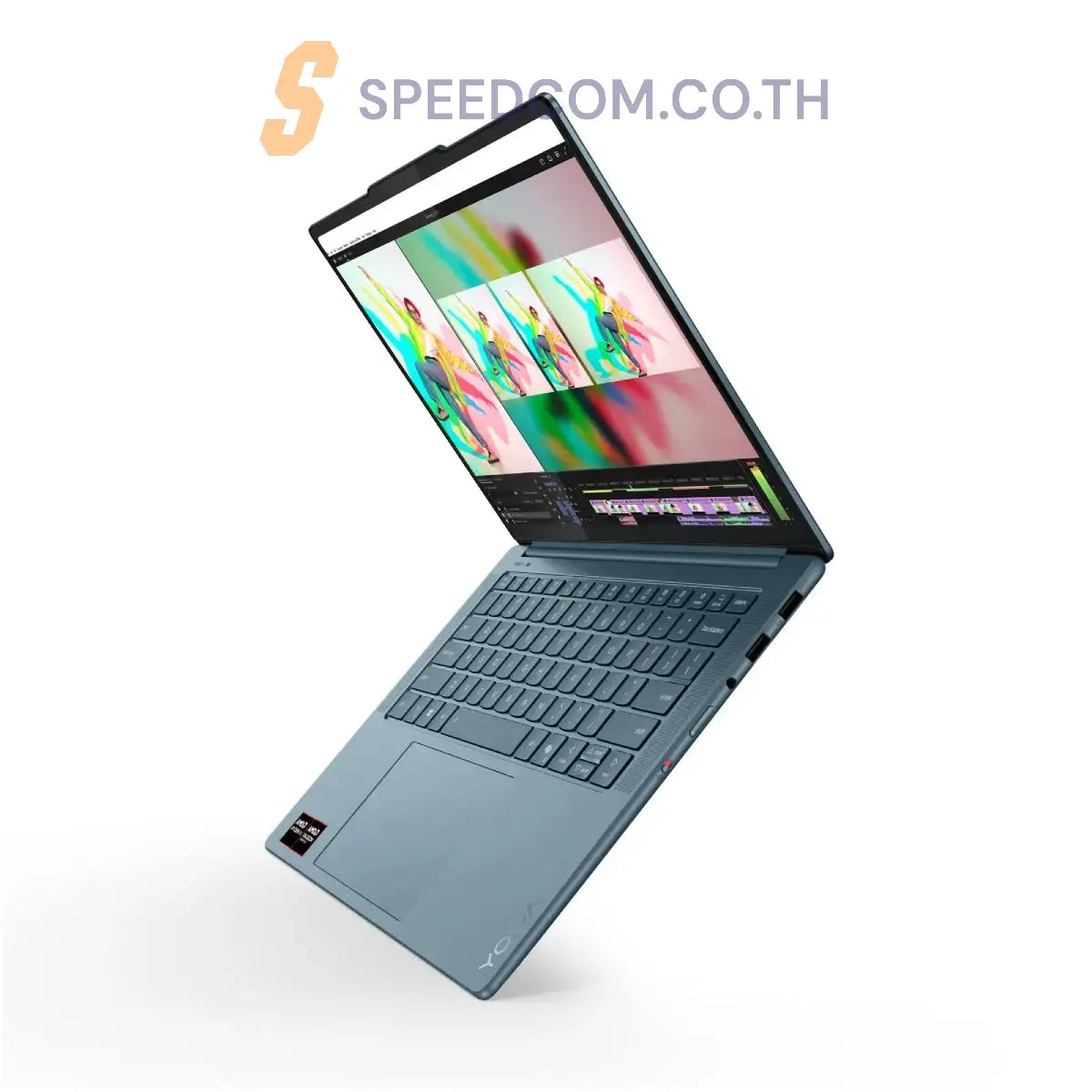 โน๊ตบุ๊ค Lenovo Yoga Pro 7 14AKP10 83KG0004TA Ryzen AI 7 สีน้ำเงิน (Tidal Teal) - SpeedCom