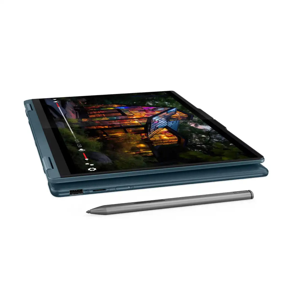 โน๊ตบุ๊ค Lenovo Yoga 7 14IML9-83DJ001MTA Ultra5 สีน้ำเงิน (Tidal Teal)SpeedCom