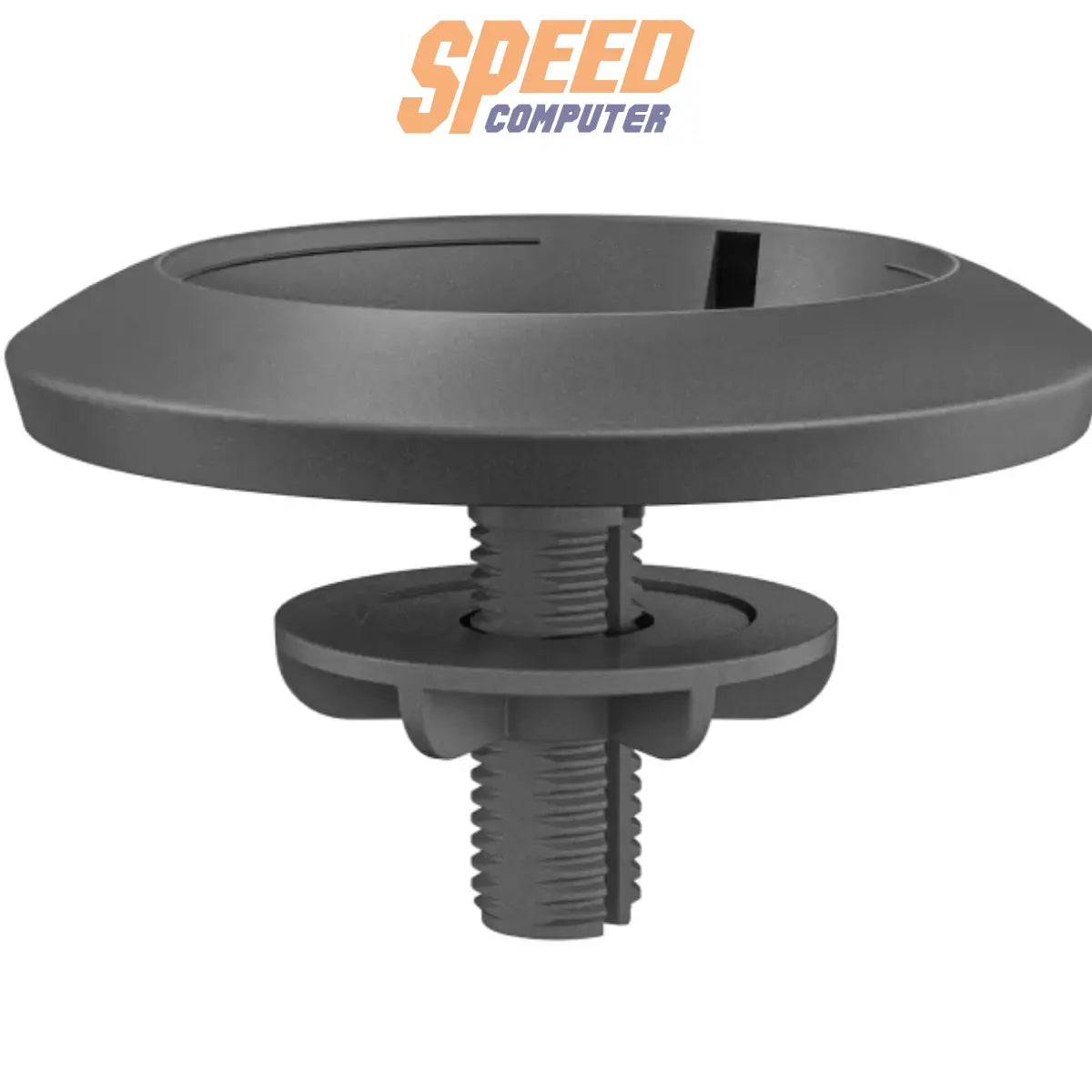 ตัวยึดไมโครโฟน Logitech รุ่น Rally Mic Pod Mount (LORALLY MICPODMOUNT) สำหรับติดตั้งไมค์บนโต๊ะหรือใต้โต๊ะ ให้การจัดสายเรียบร้อยและใช้งานสะดวกในห้องประชุม