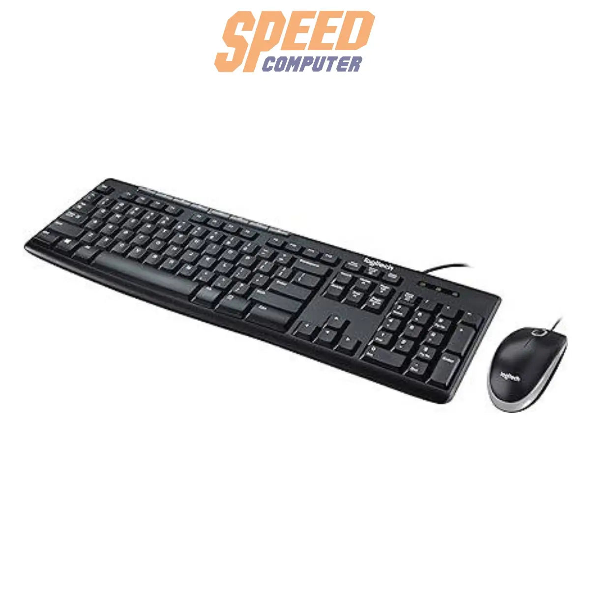 คีย์บอร์ดและเมาท์ Logitech MK200 สีดำSpeedCom