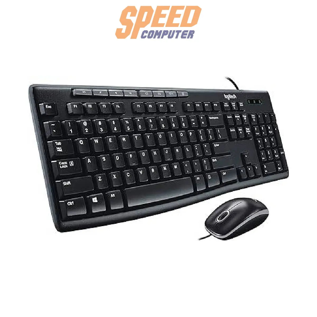 คีย์บอร์ดและเมาท์ Logitech MK200 สีดำSpeedCom
