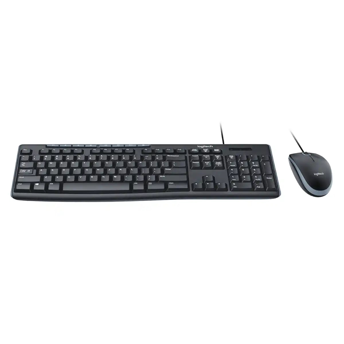 คีย์บอร์ดและเมาท์ Logitech MK200 สีดำ