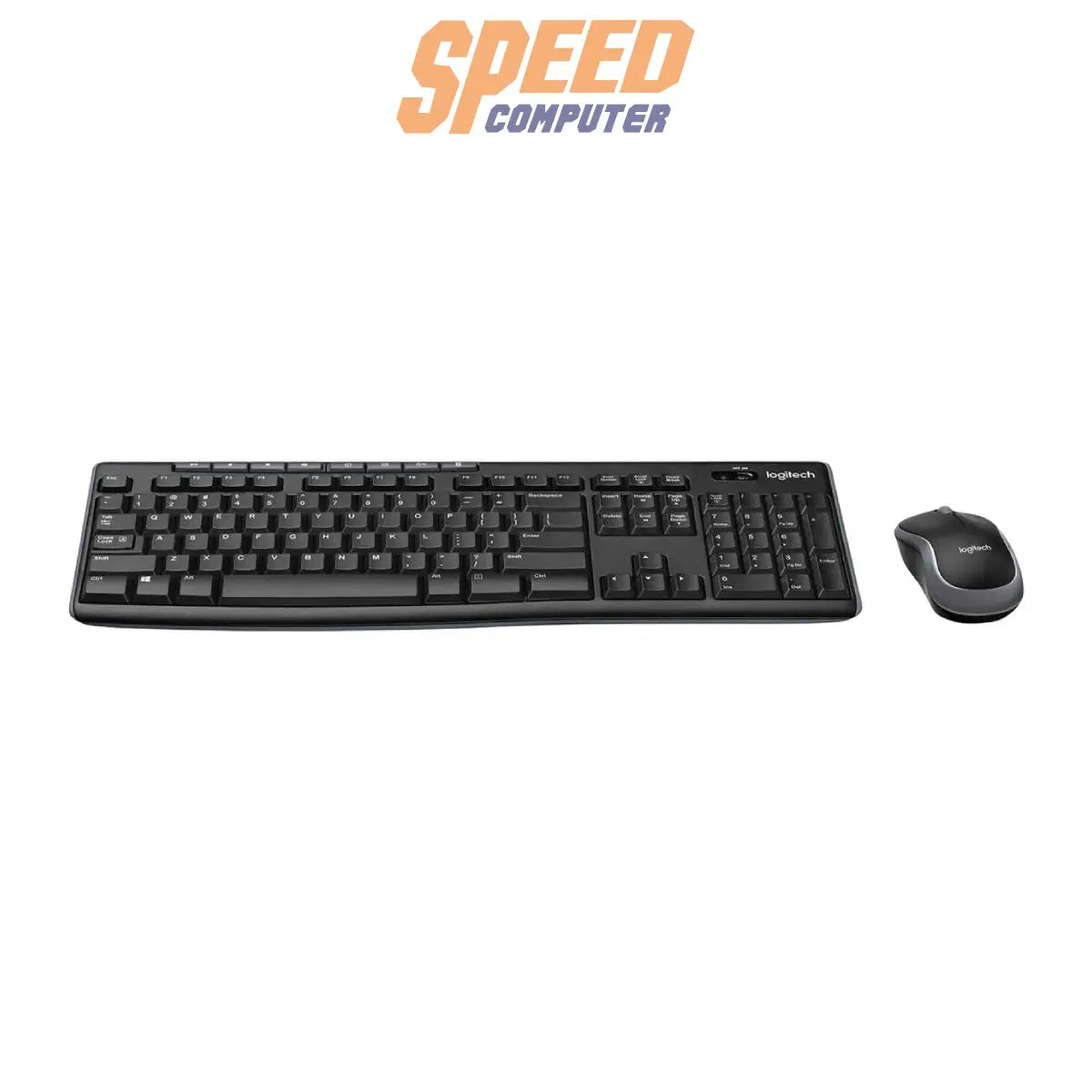 คีย์บอร์ดและเมาส์ไร้สาย Logitech MK270R สีดำ