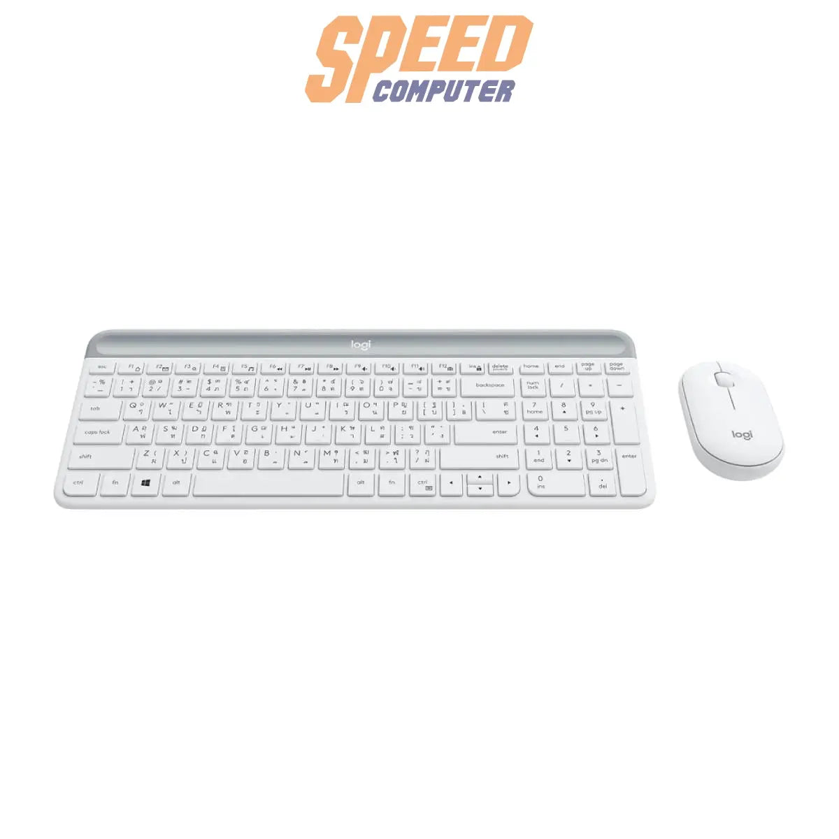 คีย์บอร์ดและเมาส์ไร้สาย Logitech MK470 SLIM - SpeedCom
