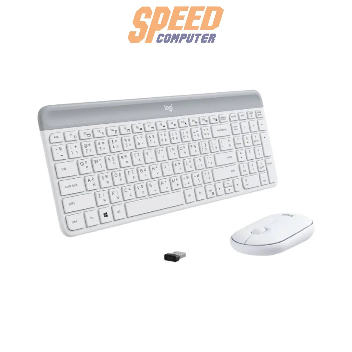 คีย์บอร์ดและเมาส์ไร้สาย Logitech MK470 SLIM - SpeedCom