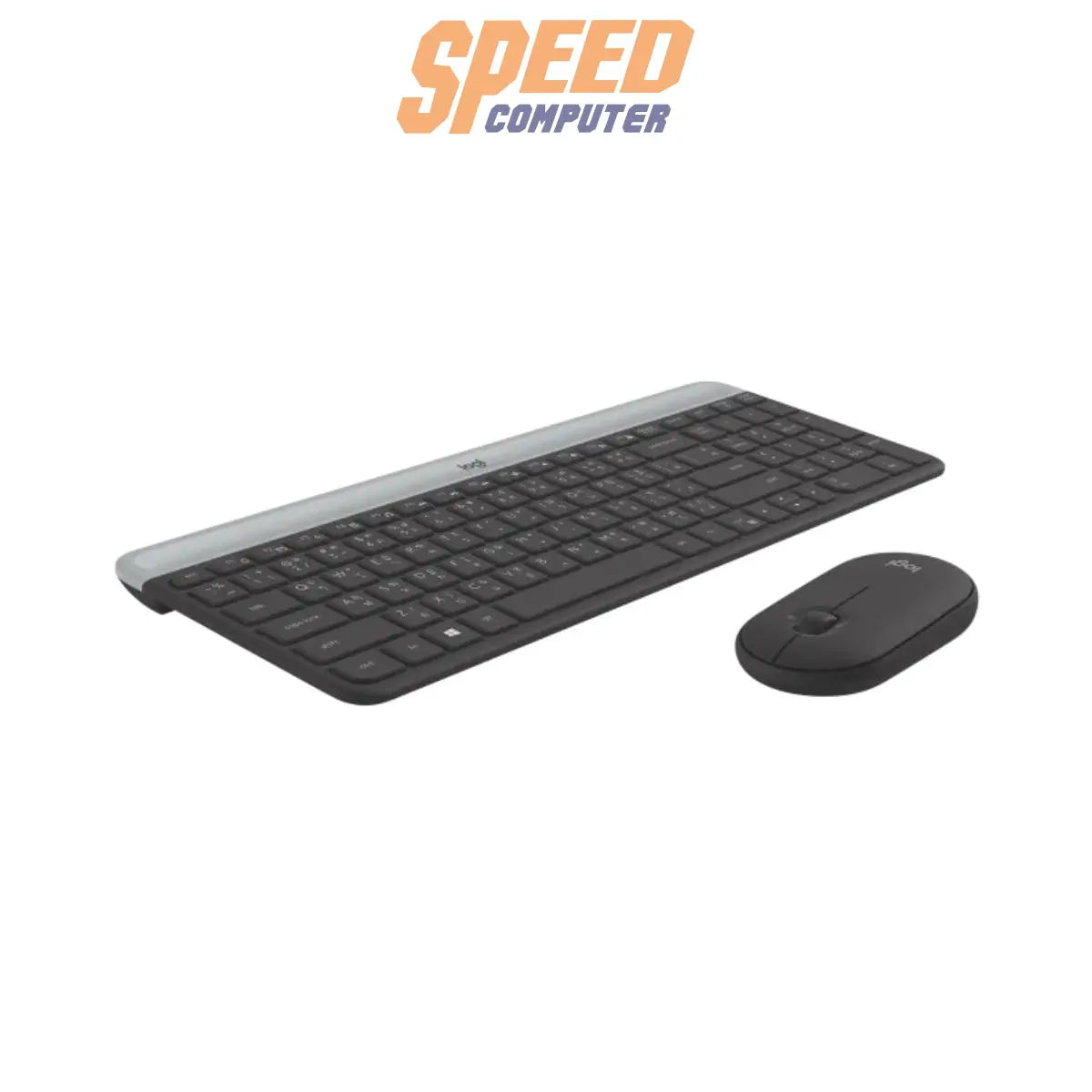 คีย์บอร์ดและเมาส์ไร้สาย Logitech MK470 SLIM - SpeedCom
