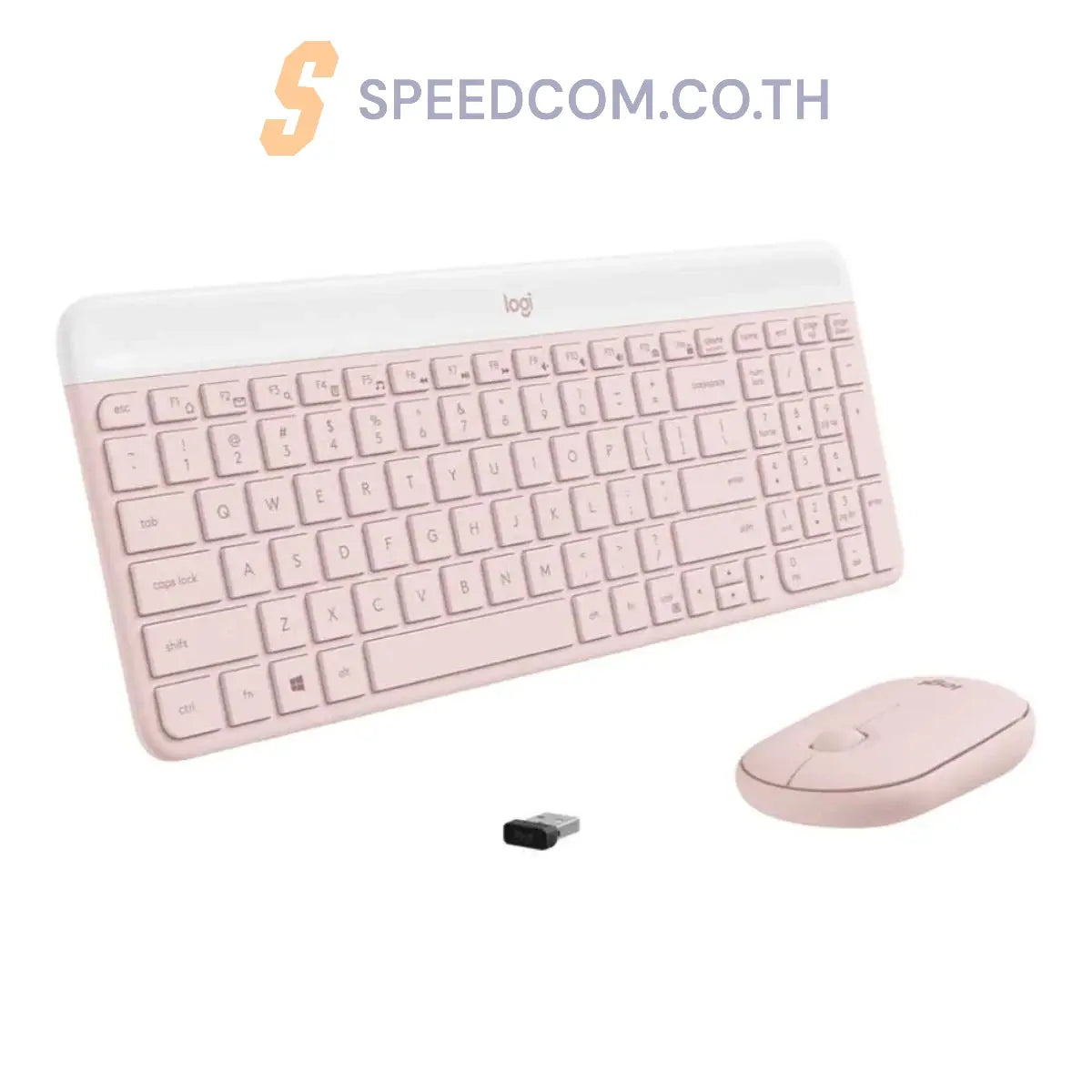 คีย์บอร์ดและเมาส์ไร้สาย Logitech MK470 SLIM - SpeedCom