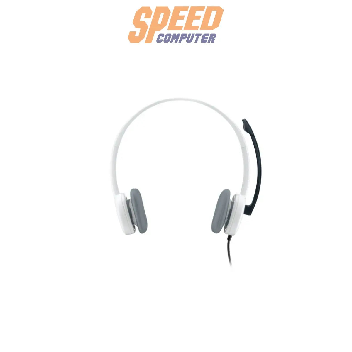 หูฟัง Logitech H150 แบบสเตอริโอ มาพร้อมไมโครโฟนตัดเสียงรบกวน ปรับไมค์ได้ รองรับการใช้งานผ่านพอร์ต 3.5 มม. เหมาะสำหรับแชท วิดีโอคอล และใช้งานทั่วไป