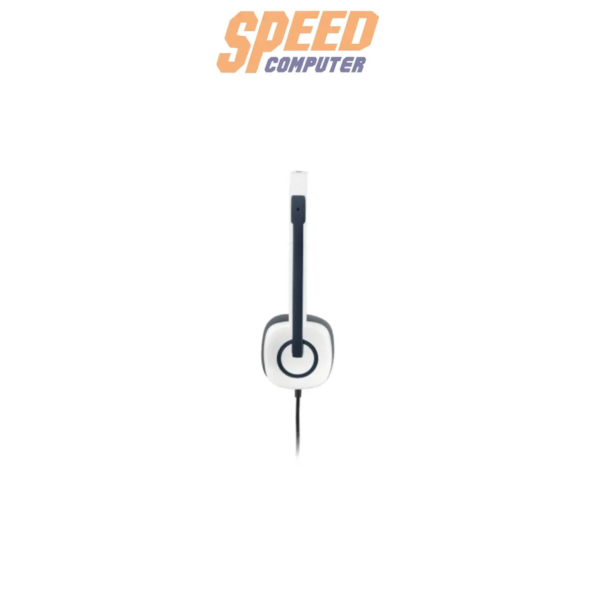 หูฟัง Logitech H150 แบบสเตอริโอ มาพร้อมไมโครโฟนตัดเสียงรบกวน ปรับไมค์ได้ รองรับการใช้งานผ่านพอร์ต 3.5 มม. เหมาะสำหรับแชท วิดีโอคอล และใช้งานทั่วไป