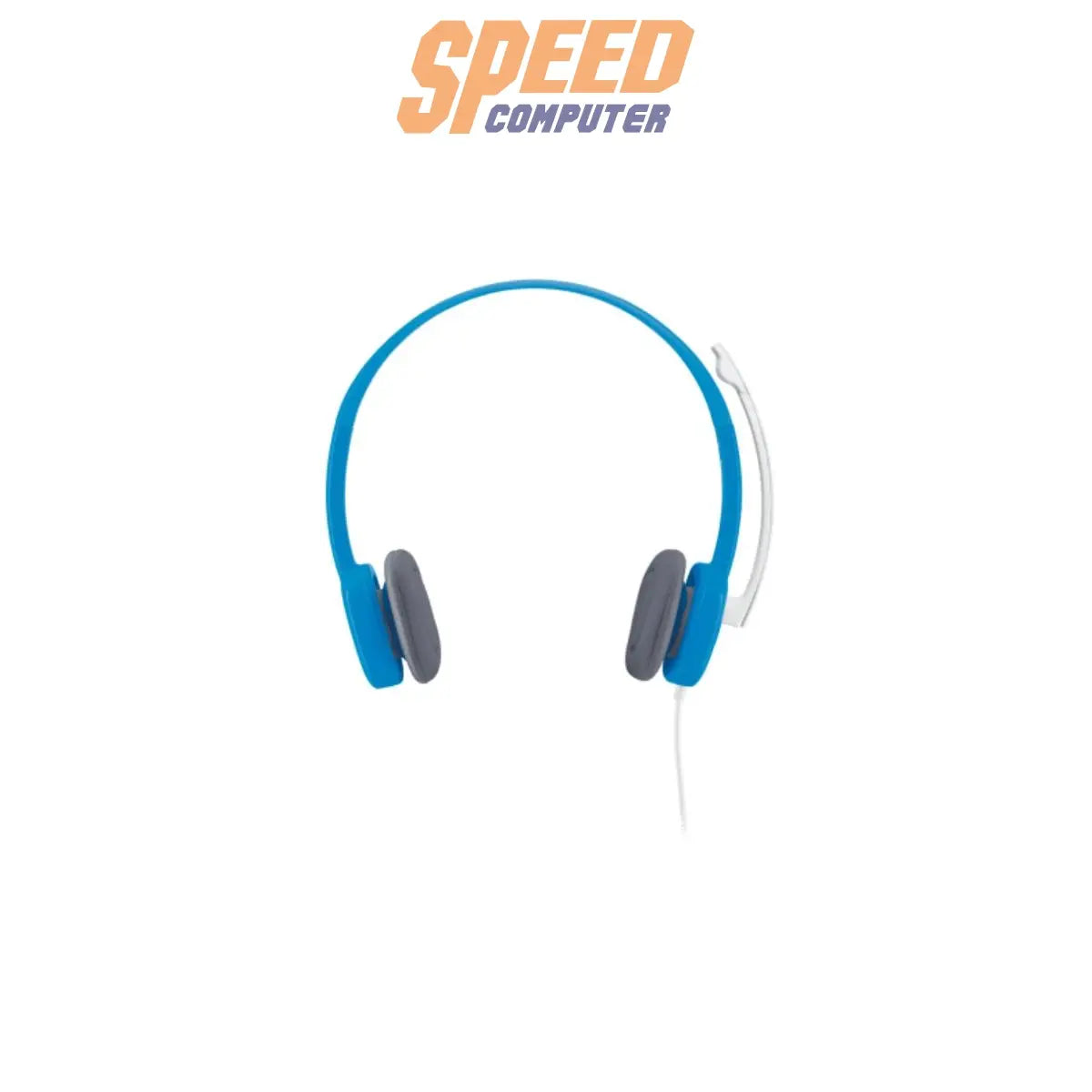 หูฟัง Logitech H150 แบบสเตอริโอ มาพร้อมไมโครโฟนตัดเสียงรบกวน ปรับไมค์ได้ รองรับการใช้งานผ่านพอร์ต 3.5 มม. เหมาะสำหรับแชท วิดีโอคอล และใช้งานทั่วไป