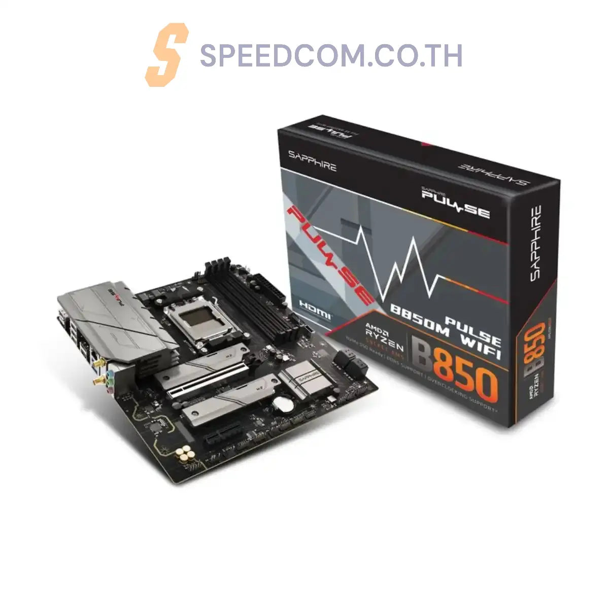 เมนบอร์ด SAPPHIRE PULSE B850M WIFI AM5 DDR5 Micro-ATX