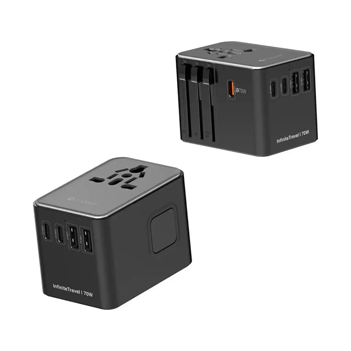 หัวชาร์จ Mazer M-IFTRAVEL170PD-BG Travel 70W 3xC 2xUSB