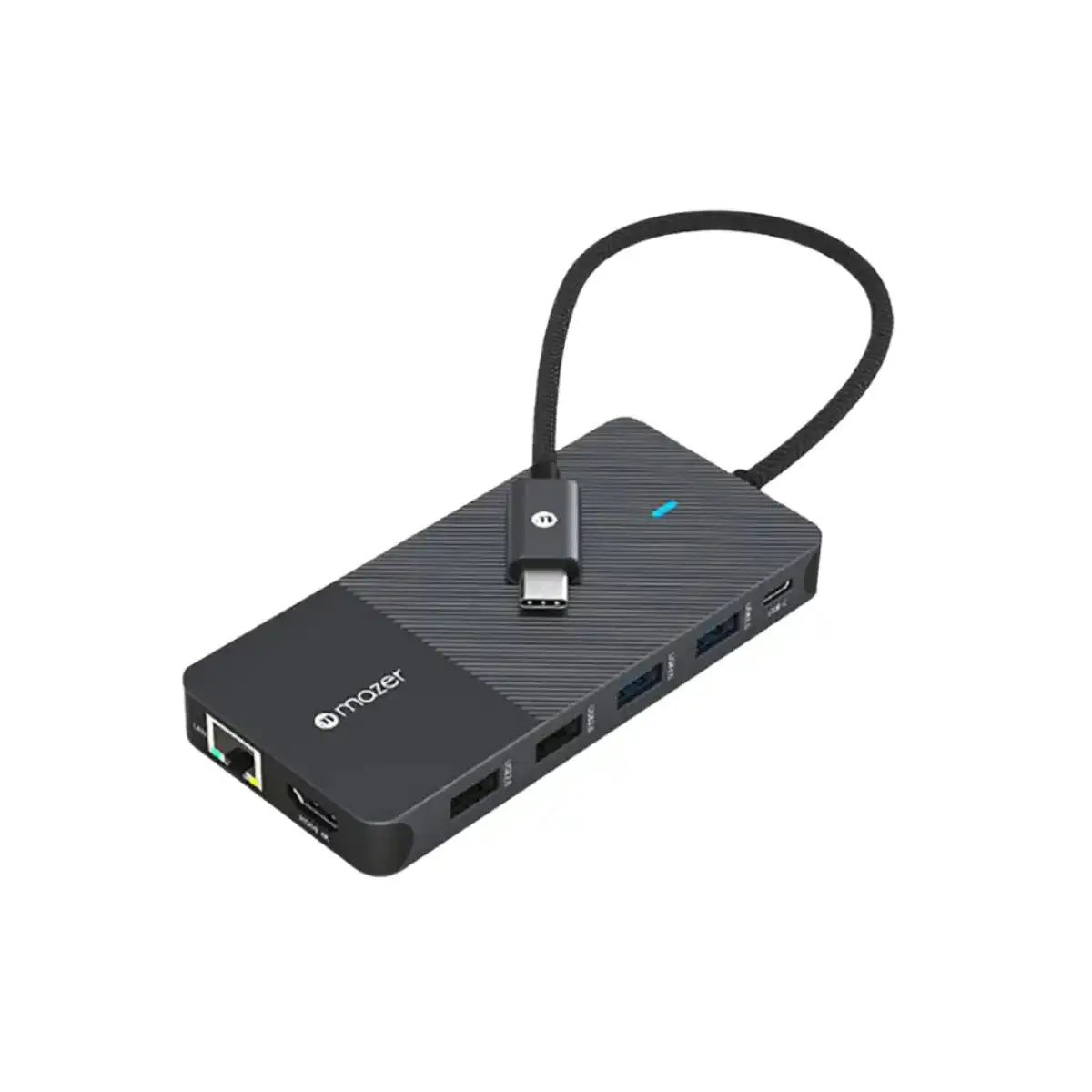 อุปกรณ์แปลงสัญญาณ Mazer M-UC2MULTI7004-BK 12-in-1 Multimedia Hub 100W