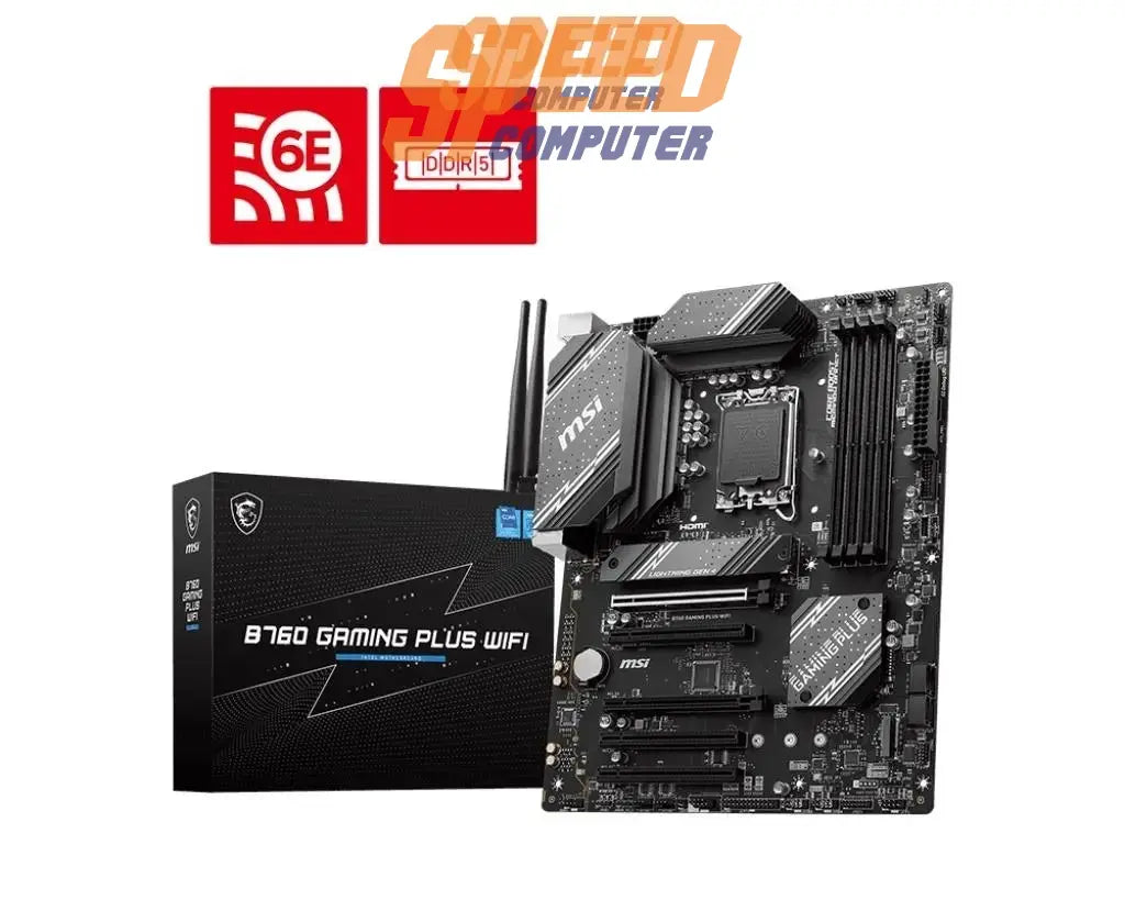 เมนบอร์ด MSI B760 GAMING PLUS WIFI DDR5 LGA1700 ATX - SpeedCom