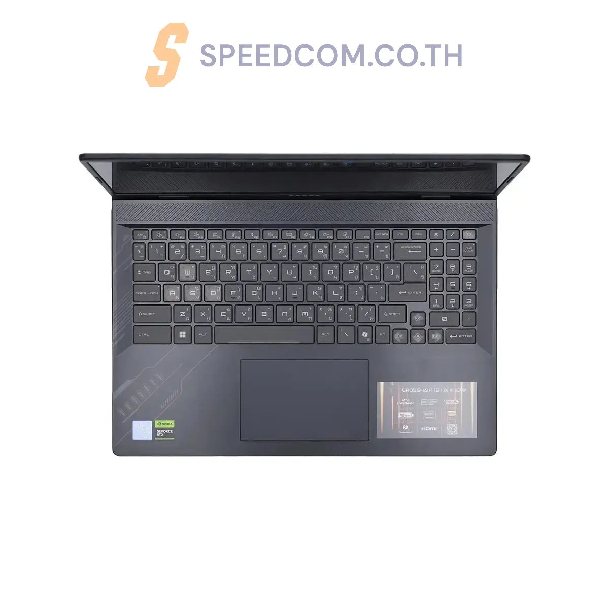 โน๊ตบุ๊ค MSI Crosshair 16 HX AI D2XWGKG-022TH Ultra 9 Cosmos Gray - Speedcom