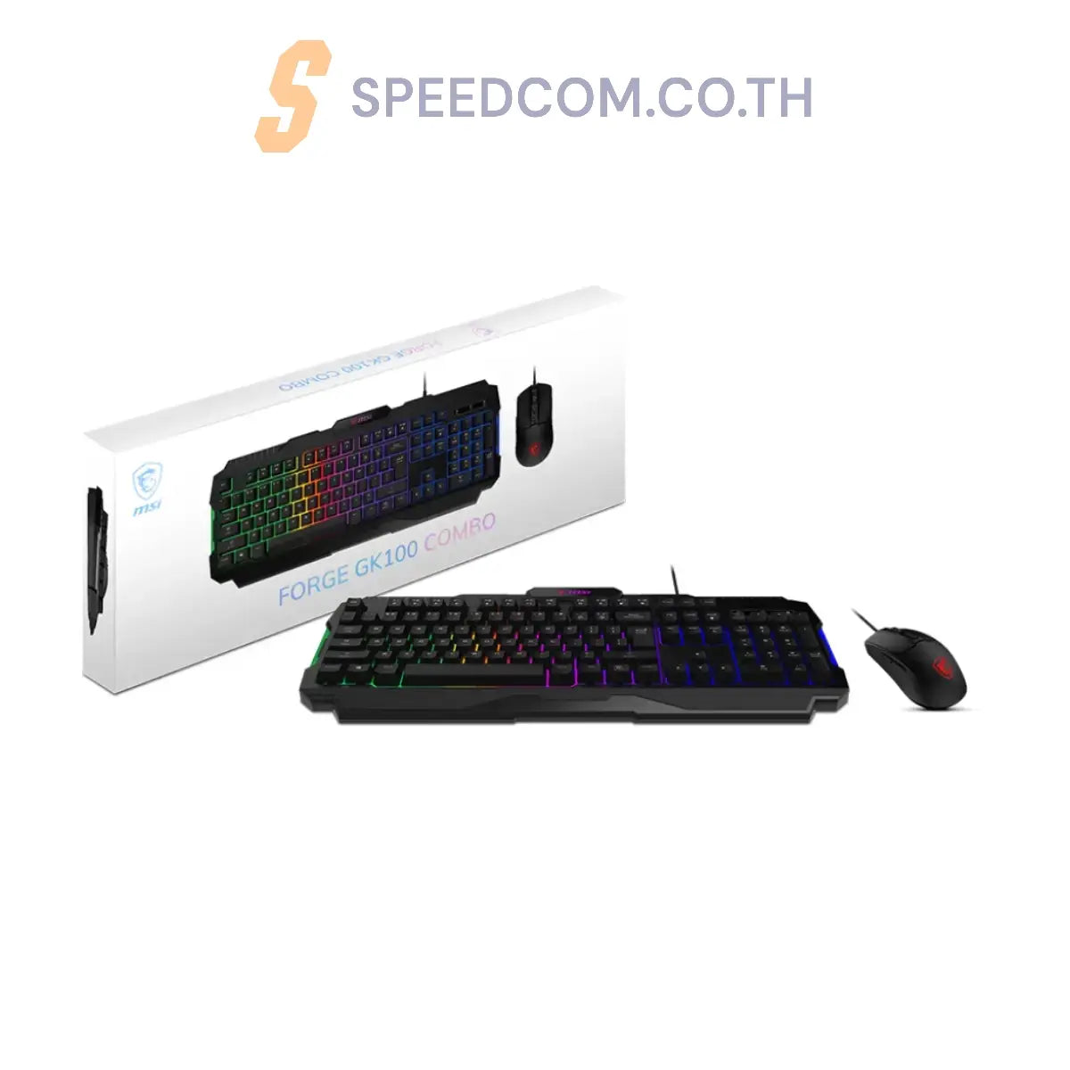คีย์บอร์ด MSI FORGE GK100 COMBO - SpeedCom
