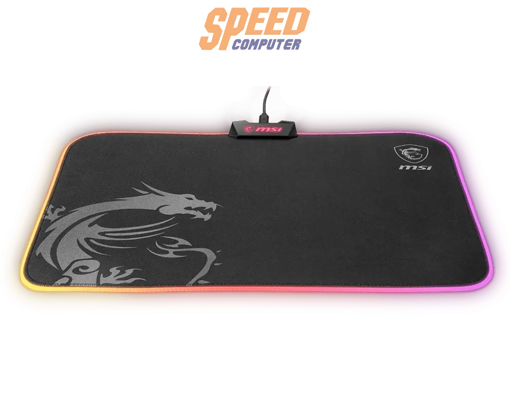 แผ่นรองเมาส์ MSI GAMING MOUSE PAD AGILITY GD60 RGB MICRO TEXTURED CLOTH (386*276*2cm)/ 2 Yrs warrantySpeedCom