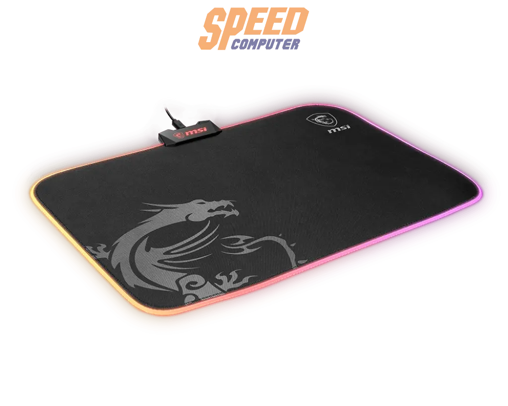 แผ่นรองเมาส์ MSI GAMING MOUSE PAD AGILITY GD60 RGB MICRO TEXTURED CLOTH (386*276*2cm)/ 2 Yrs warrantySpeedCom