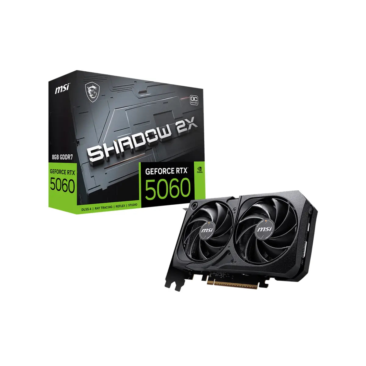 การ์ดจอ MSI GeForce RTX 5060 8G SHADOW 2X OC GDDR7 - SpeedCom