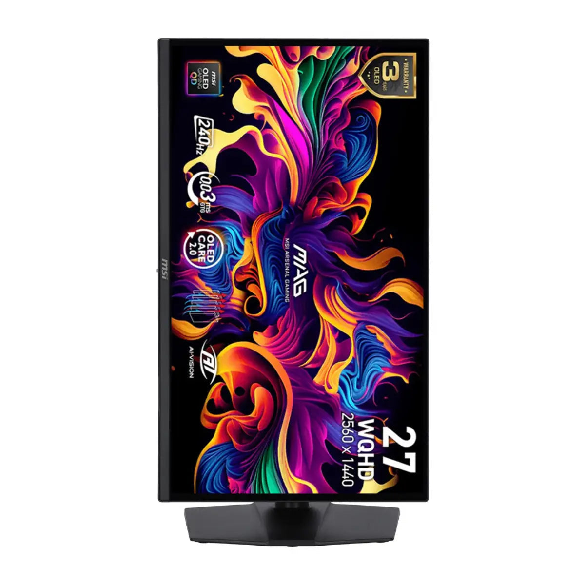 จอมอนิเตอร์ MSI MAG 272QP QD-OLED X24 26.5" 240Hz สีดำ