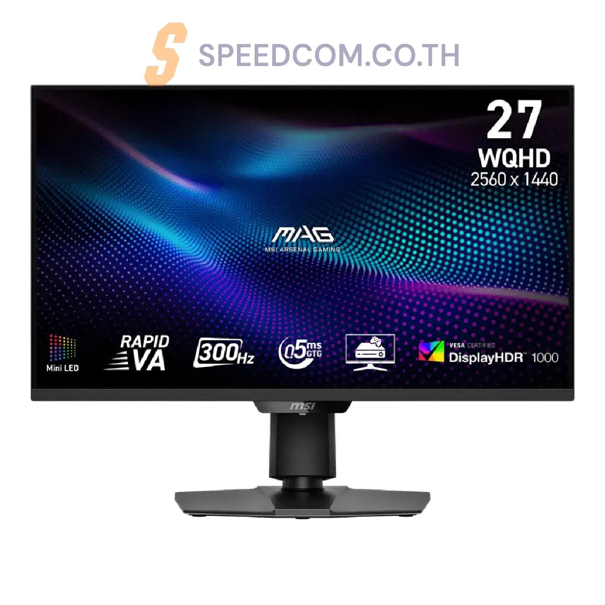 จอมอนิเตอร์ MSI MAG 274QPF QD OLED 27" 300 Hz สีดำSpeedCom