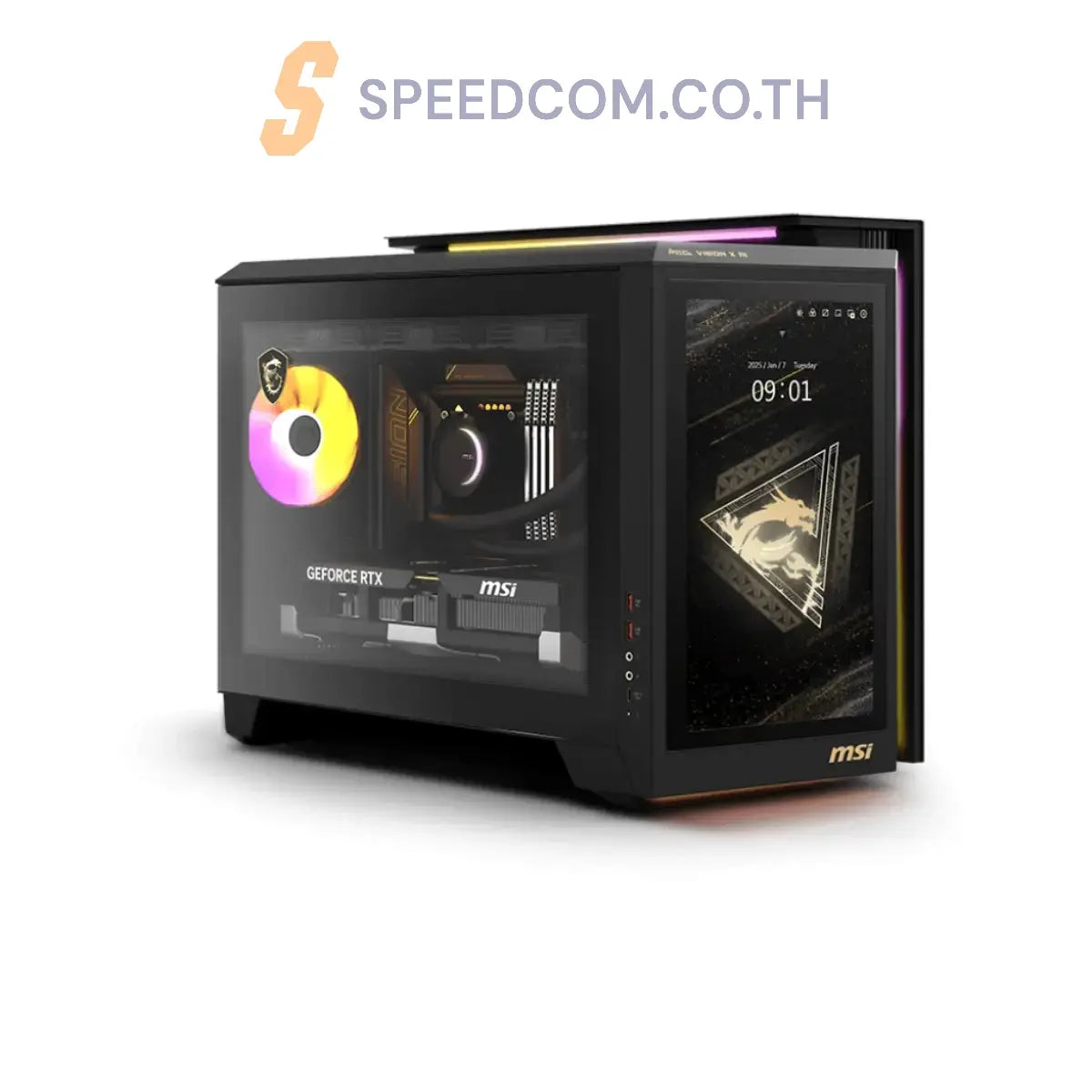 คอมพิวเตอร์ตั้งโต๊ะ MSI MEG VISION X AI 2NVZ9-220TH Ultra 9 สีดำ