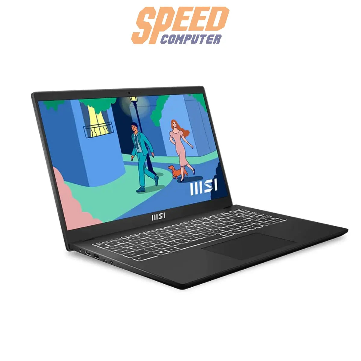 โน๊ตบุ๊ค MSI Modern 15 B7M - 435TH Ryzen 5 สีดำ (Classic Black) - SpeedCom