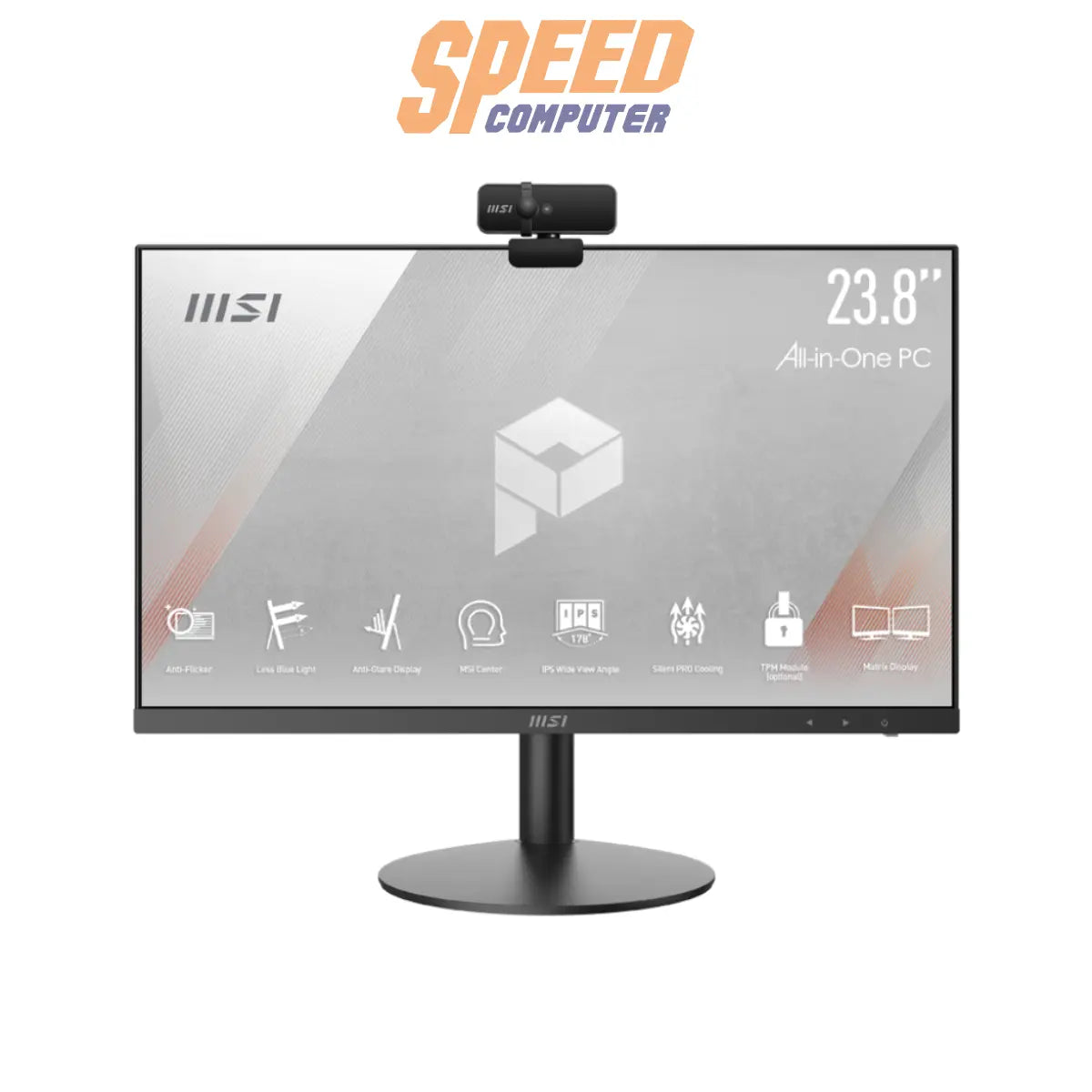 คอมพิวเตอร์ออลอินวัน MSI PRO AP241Z รุ่น 5M-022TH มาพร้อมชิป AMD Ryzen 7 5700G สีดำ เหมาะสำหรับใช้งานทั่วไปและในสำนักงาน