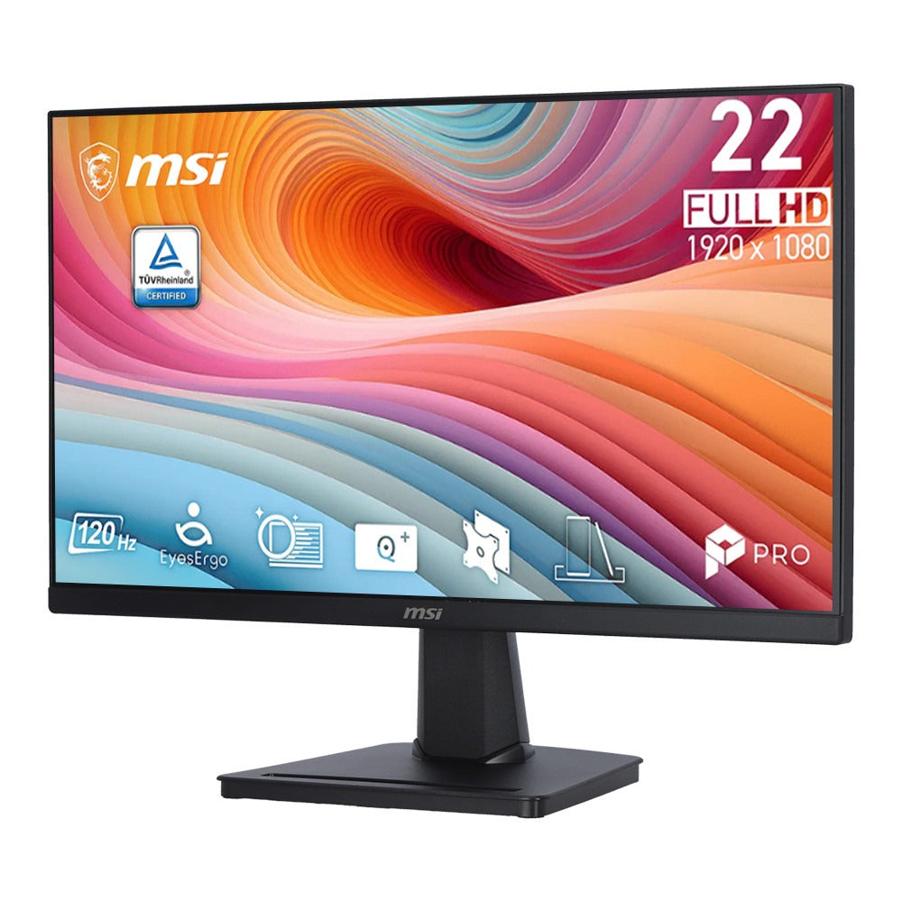 จอมอนิเตอร์ MSI PRO MP225 E12L 21.5" IPS FHD 120Hz สีดำ
