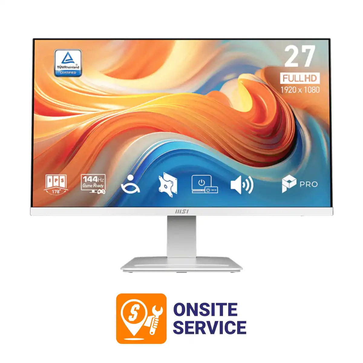 จอมอนิเตอร์ MSI PRO MP273W E14A 27.0" IPS 144Hz สีขาว - SpeedCom