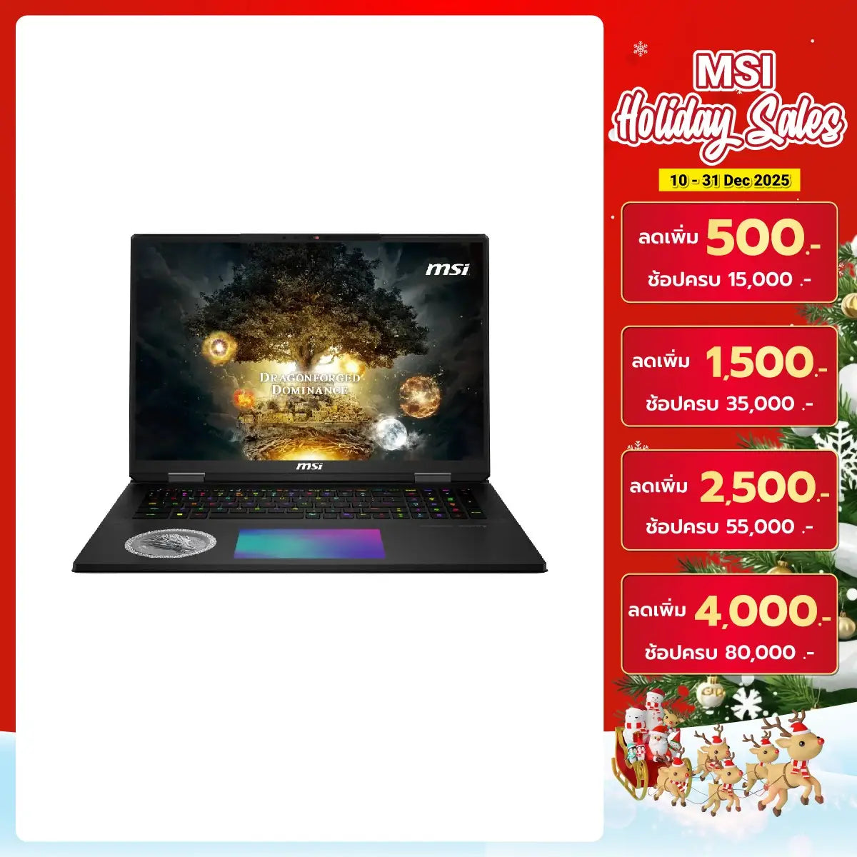 โน๊ตบุ๊ค MSI Titan 18 HX A2XWIG-287TH Ultra 9 สีดำ (Core Black) - SpeedCom