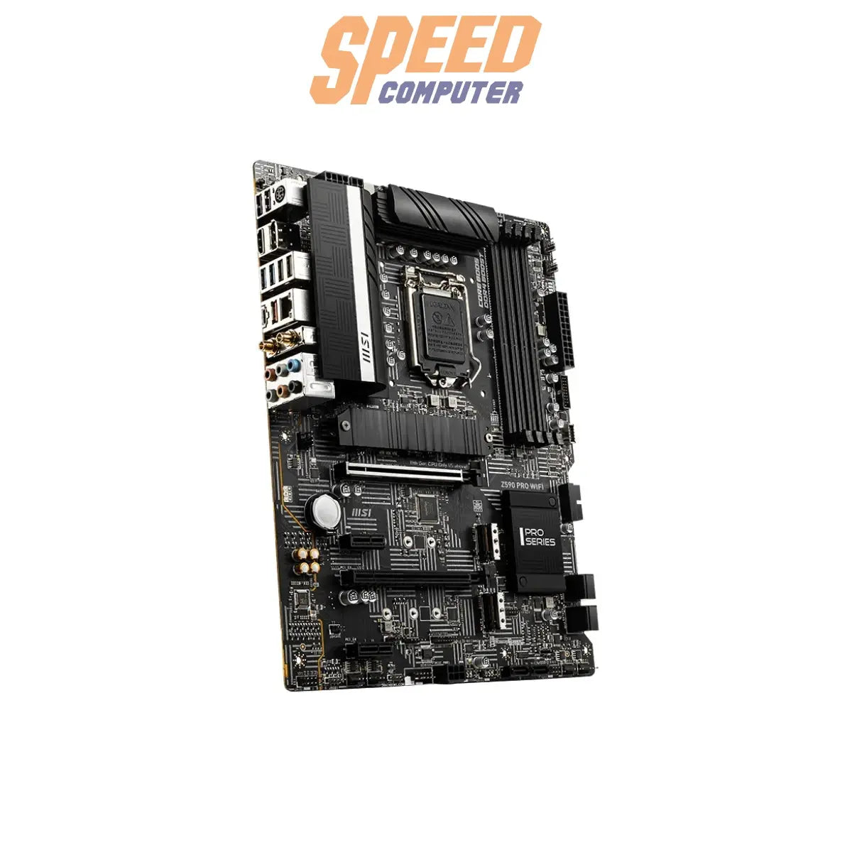 เมนบอร์ด MSI Z590 PRO WIFI DDR4 LGA1200 ATX สีดำSpeedCom