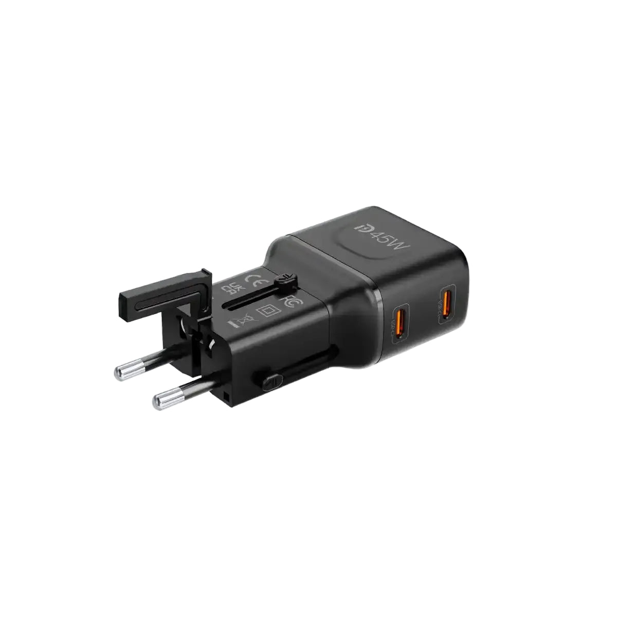 หัวแปลงปลั๊กไฟ Mazer Travel Pocket PD 45W Universal Travel Charger