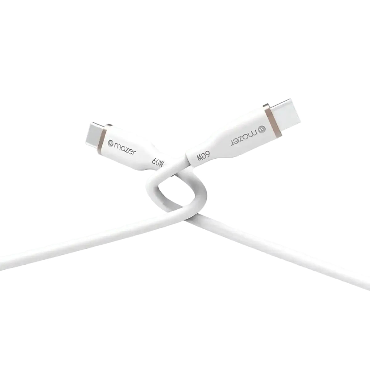 สายชาร์จ Mazer UltraFlex USB C to C 60W 2M Flex Silicon Cable